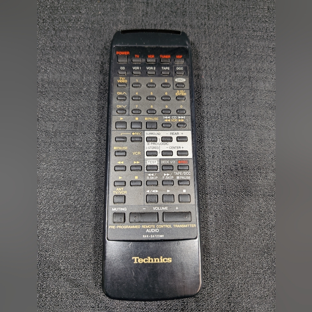 Genuine OEM Technics RAK-SA723MH Remote Control